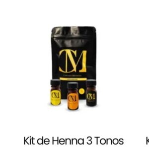 Henna Alta Pigmentación Carolina Mendoza Kit 3 Tonos