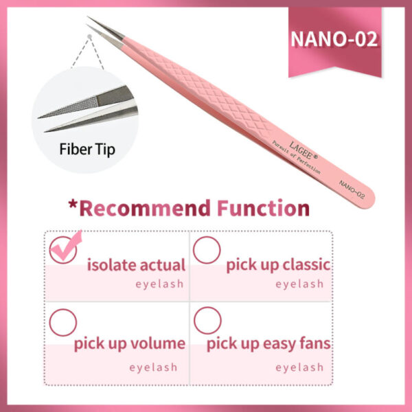 Pinza NANO-02 Acero Inoxidable