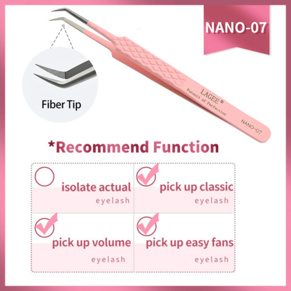 Pinza NANO-07 Acero Inoxidable