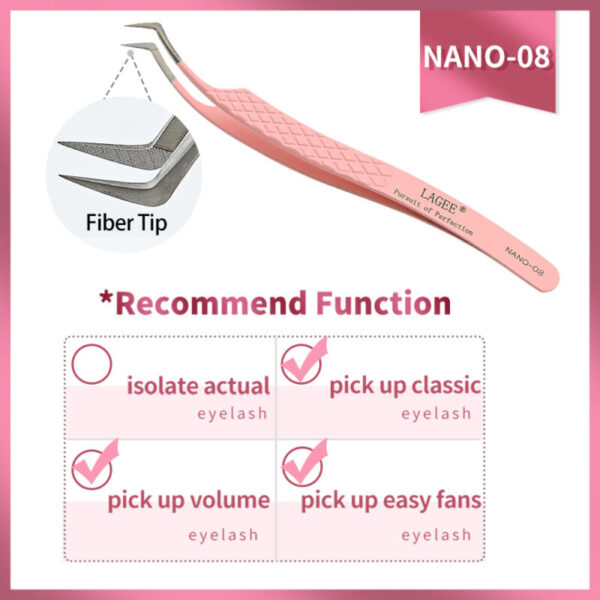 Pinza NANO-08 Acero Inoxidable